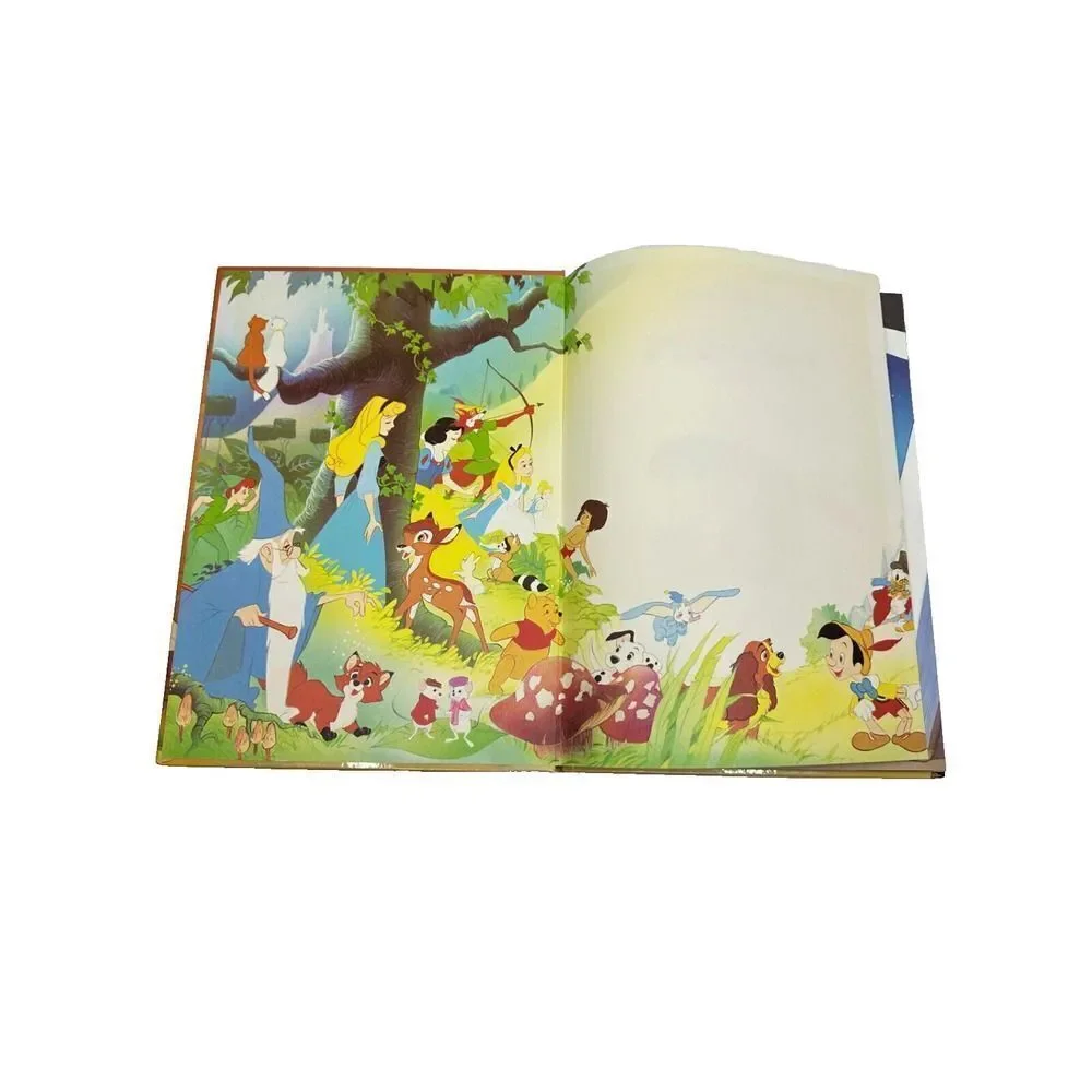 Disney Pinocchio Hardcover Book Kids OS Brown Good Vintage Classic Series